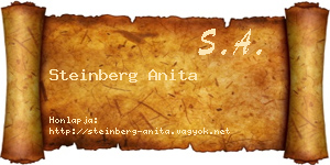 Steinberg Anita névjegykártya